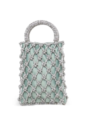 Rosantica beaded tote bag - Green