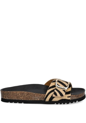Scholl KATHLEEN zebra-print slides - Neutrals