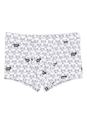 Moschino sheep-print swim shorts - White