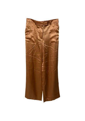 Tom Ford Vintage wide-leg silk trousers - Brown
