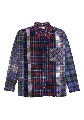 Needles Rebuild 7 Cut patchwork shirt - Red