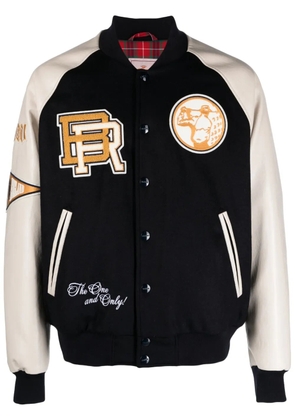 Baracuta patch-detail bomber jacket - Blue