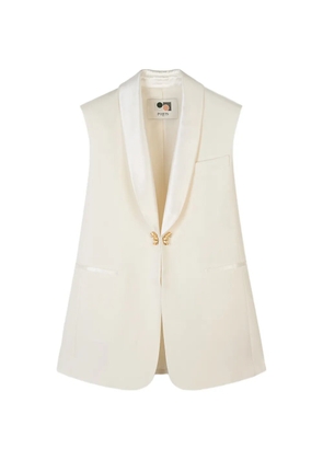 Ports 1961 shawl-collar sleeveless blazer - Neutrals