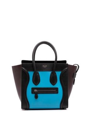 Celine Pre-Owned 2014 Micro Tricolor Leather Luggage tote bag - Blue