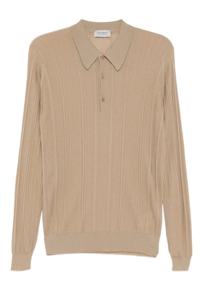 John Smedley smed knit polo shirt - Neutrals