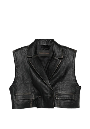 Giorgio Brato lapel pocket gilet - Black