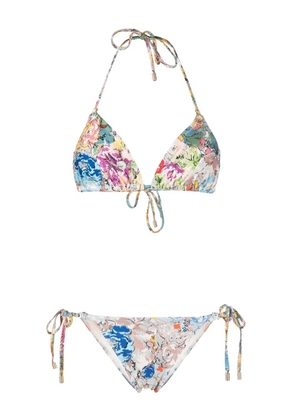 ZIMMERMANN Clover floral-print bikini - Neutrals