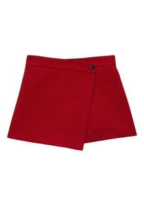 MSGM button-fastening wrap shorts - Red