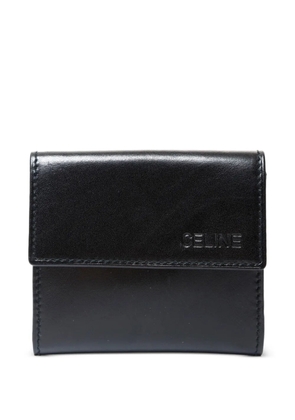 Celine Pre-Owned 1990-2000s flap leather coin case - Black