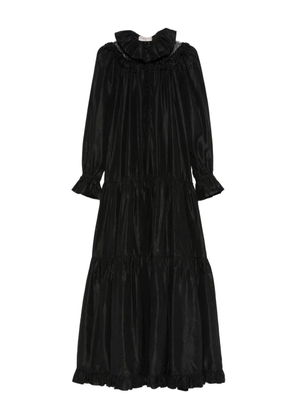 Balenciaga Pre-Owned 1970s ruffled-detail maxi dress - Black