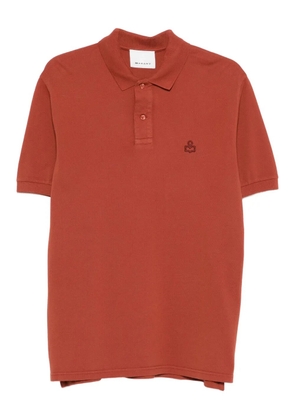 MARANT logo-embroidered polo shirt - Brown