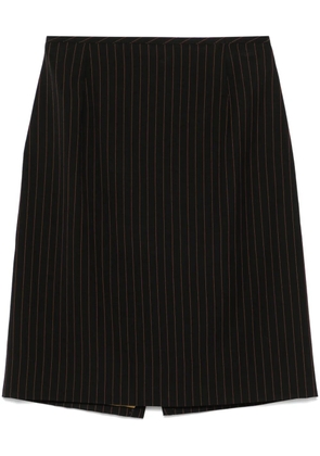 Jean Paul Gaultier Pre-Owned 1900s pinstriped mini skirt - Black