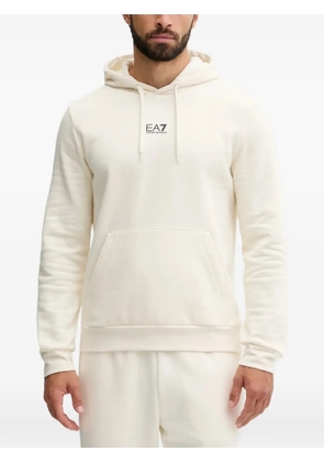 Ea7 Emporio Armani logo hoodie - Neutrals