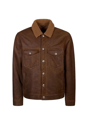 Eleventy shearling jacket - Brown