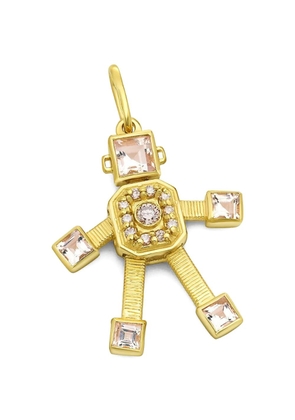 Vans mini Sogno Robot diamond and morganite pendant - Gold