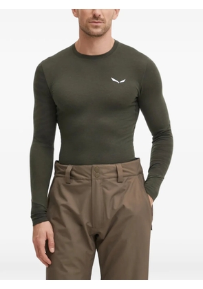 Salewa long-sleeve logo top - Green
