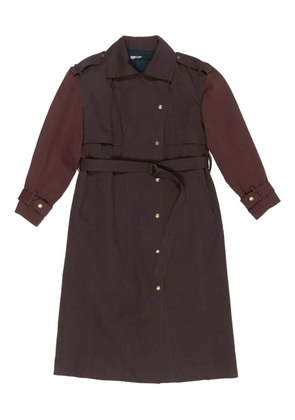 Bimba y Lola belted two-toned trench coat - Red