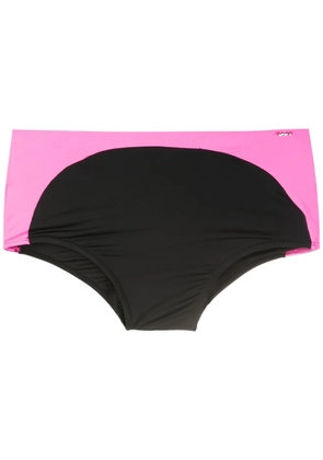 Amir Slama panelled swim trunk - Black