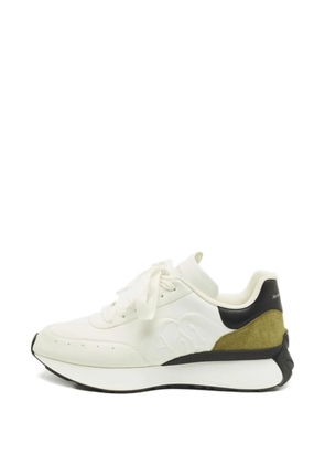 Alexander McQueen Pre-Owned Sprint Runner leather suede sneakers - White