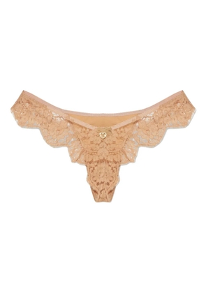 DSQUARED2 lace-detail thong - Neutrals