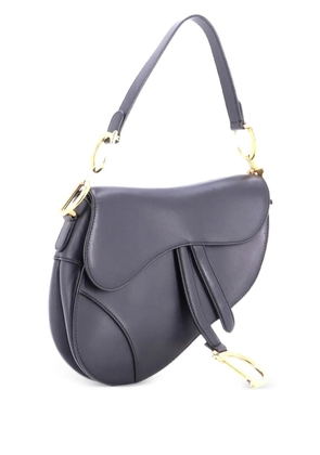 Christian Dior Pre-Owned Saddle Handbag Leather Medium shoulder bag - Black