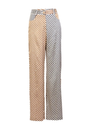 Silvia Tcherassi Emine striped trousers - Brown
