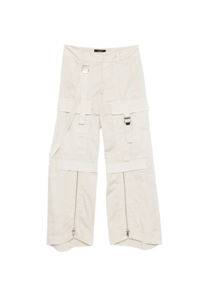 Seafarer strap zip trousers - Neutrals