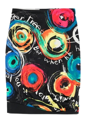 Versace Pre-Owned 1990s circle print skirt - Black