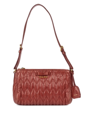 Miu Miu Pre-Owned Matelassé shoulder bag - Red