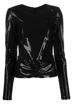 ROTATE BIRGER CHRISTENSEN sequin-embellished open-back top - Black