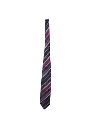 Etro Vintage striped silk tie - Black