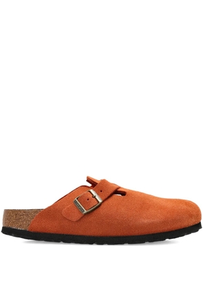 Birkenstock Boston buckle strap mules - Orange