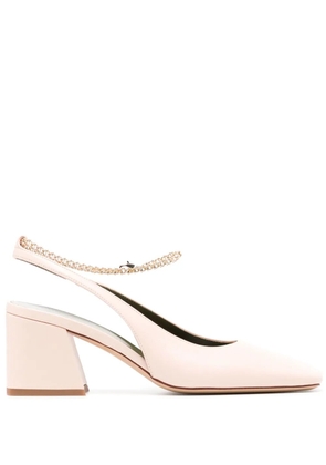 MARIA LUCA Ilaria slingback leather pumps - Pink