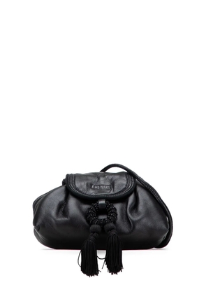 Loewe Pre-Owned 2000-2025 Nappa Leather Tassel crossbody bag - Black