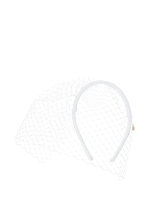 Maison Michel veil headband - White