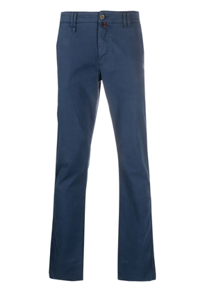Billionaire logo-embroidered chino trousers - Blue