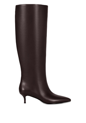 POTAMY leather knee-high boots - Brown