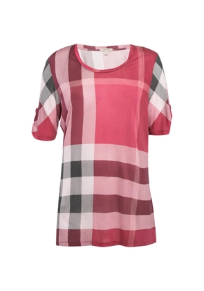 Burberry Pre-Owned plaid top - Pink