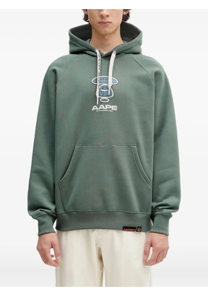 AAPE BY *A BATHING APE® Moonface Logo hoodie - Green