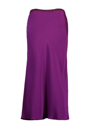 Peter Cohen bias-cut slip skirt - Purple