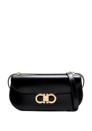 Ferragamo gold-tone logo shoulder bag - Black