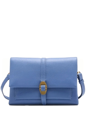 Coccinelle buckle-fastening flap shoulder bag - Blue