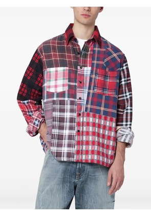 Needles patchwork-design shirt - Red