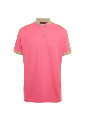 Etro Pre-Owned cotton logo polo shirt - Pink
