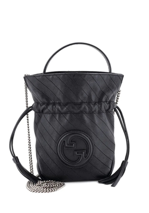 Gucci Pre-Owned Blondie NM Diagonal Quilted Leather Mini bucket bag - Black