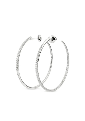 Engelbert 18K white gold Twisted diamond earrings - Silver