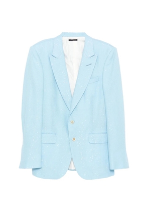TOM FORD sequinned bouclé blazer - Blue
