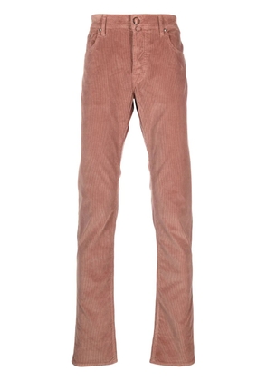 Jacob Cohën mid-rise slim-fit corduroy trousers - Pink