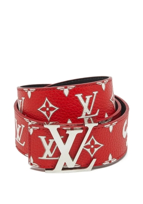 Louis Vuitton Pre-Owned x Supreme 2017 Initiales leather belt - Red