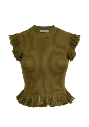 Ulla Johnson Leila ruffled top - Green